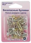 Арт. 415.99.96. Булавки безопасные, 96 шт (27мм,34мм,38мм,46мм-по 12 шт, 23мм,19мм-по 24 шт).