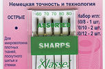 Арт. 105.99. Иглы д/бытовых швейных машин с острым кончиком №60-80 (5 шт), в пластике