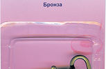 Арт. 482.15.B. Карабин металлический, 15 мм, 1 шт, бронза