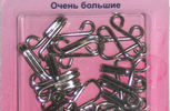 Арт. 400.9. Крючки и петли,№9,10 пар,никель
