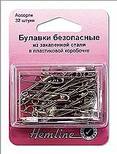 Арт. 410.99. Булавки безопасные, 12 шт, сталь.