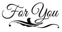 Штамп на резиновой основе "For you", 7х11 см, арт. WTKCC29