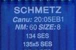 Иглы д/промышленных швейных машин SCHMETZ, с толстой колбой трикотаж , №60(DPx5), уп.10 шт.