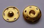Кнопка пришивная, металл, диам. 17мм, упак. 20 шт, арт. TBY17/ЗОЛ, цвет золото